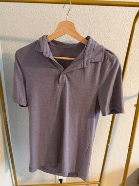 Lululemon Men's Short Sleeve Polo Shirt - Heathered purple